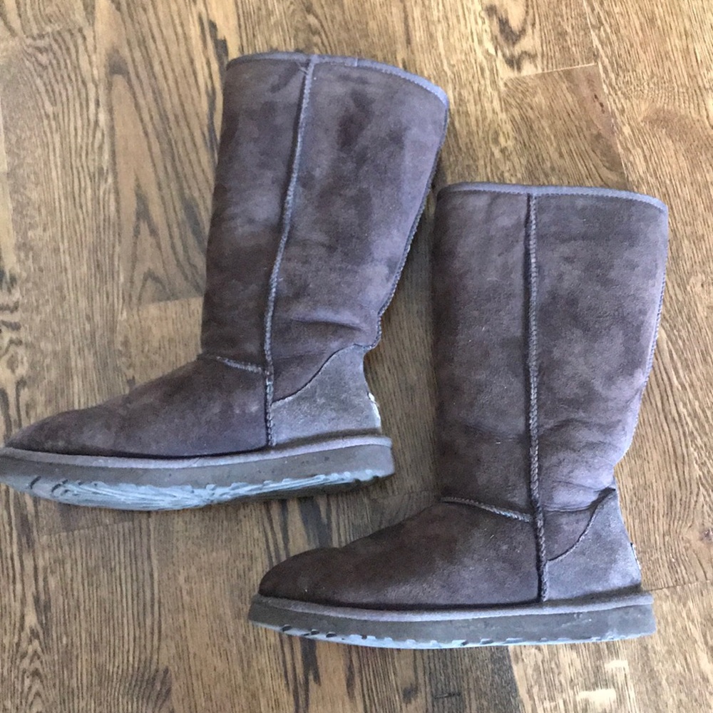 Uggs, tall, chocolate brown